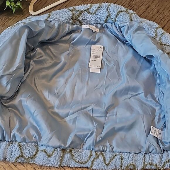 Fleece zip up jacket size XS NWT All in favor Blue - Picture 11 of 12